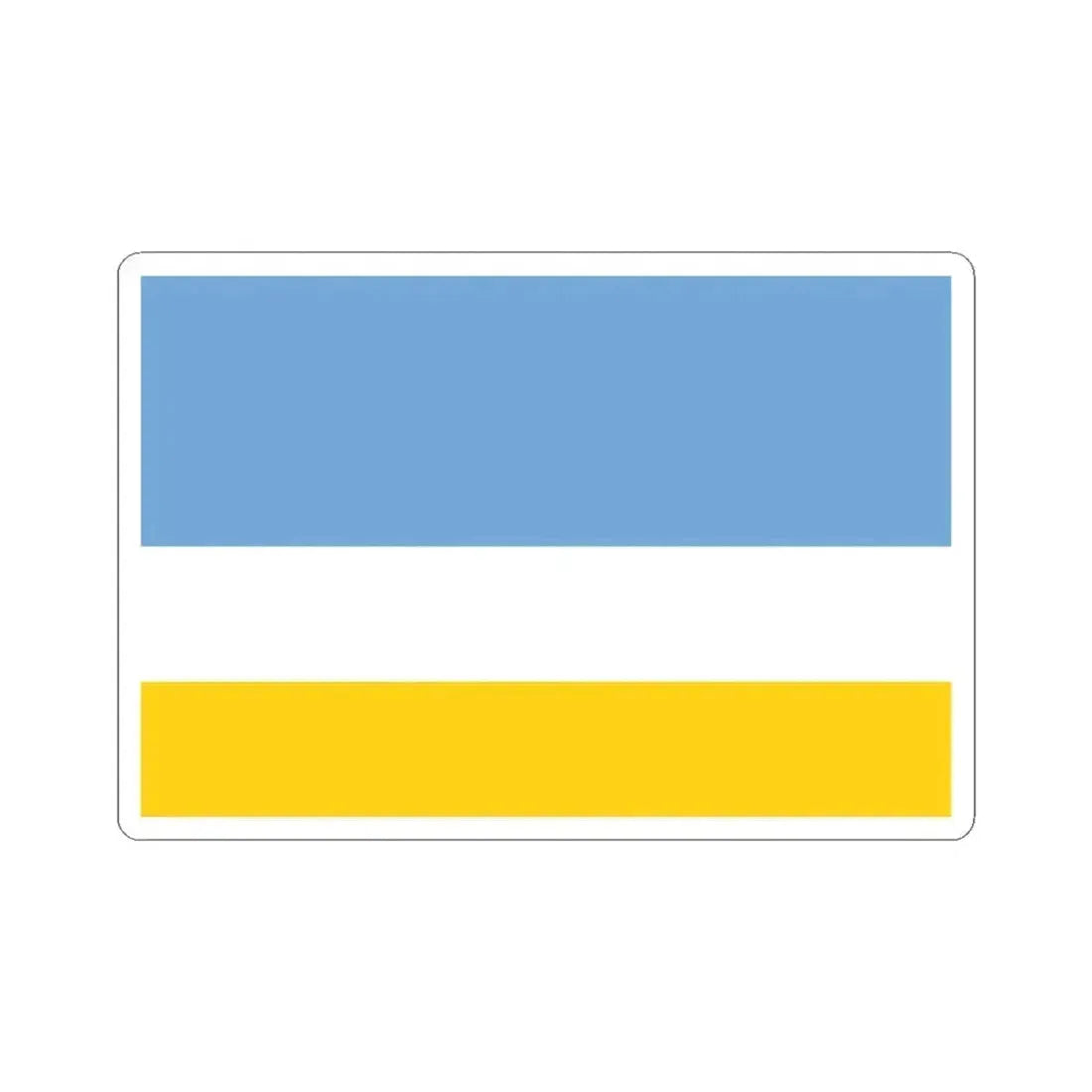 Flag of La Libertad (Ecuador) STICKER Vinyl Kiss-Cut Decal 3 Inch White - The Sticker Space