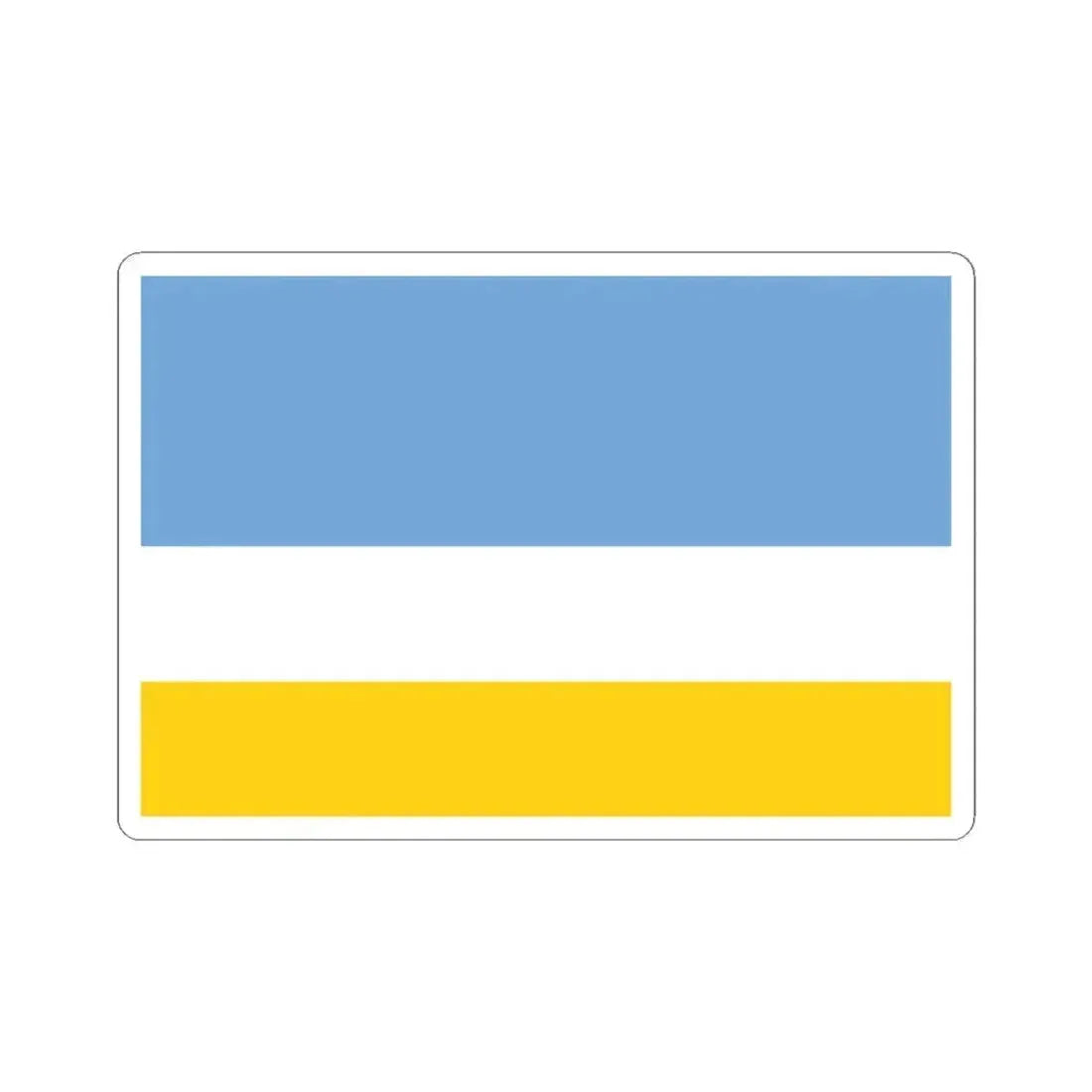 Flag of La Libertad (Ecuador) STICKER Vinyl Kiss-Cut Decal 4 Inch White - The Sticker Space