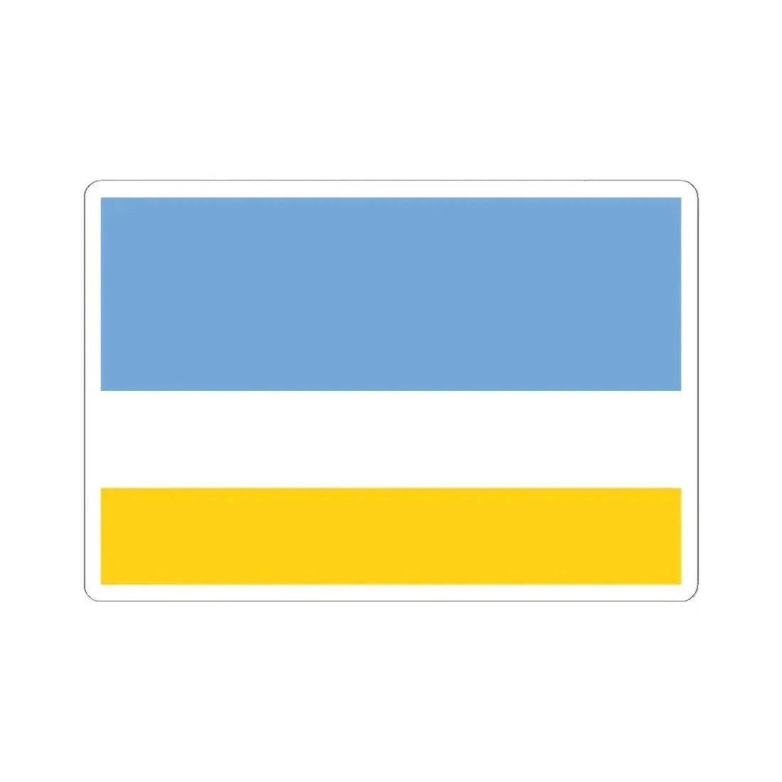 Flag of La Libertad (Ecuador) STICKER Vinyl Kiss-Cut Decal 6 Inch White - The Sticker Space