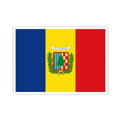 Flag of La Massana (Andorra) STICKER Vinyl Kiss-Cut Decal 6 Inch White - The Sticker Space