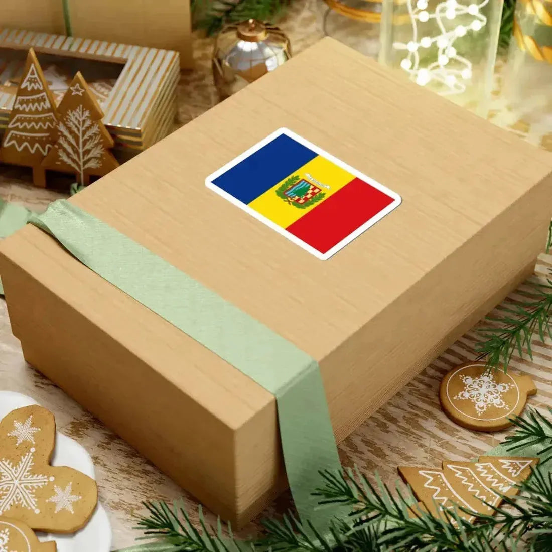 Flag of La Massana (Andorra) STICKER Vinyl Kiss-Cut Decal - The Sticker Space