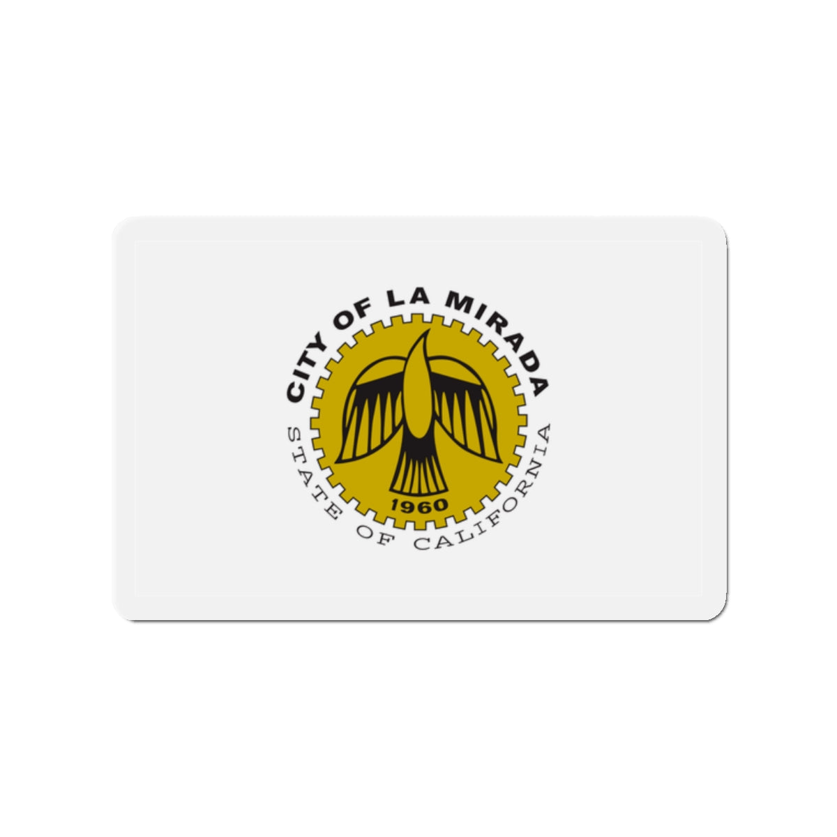 Flag of La Mirada California - Die-Cut Magnet-2" x 2"-The Sticker Space