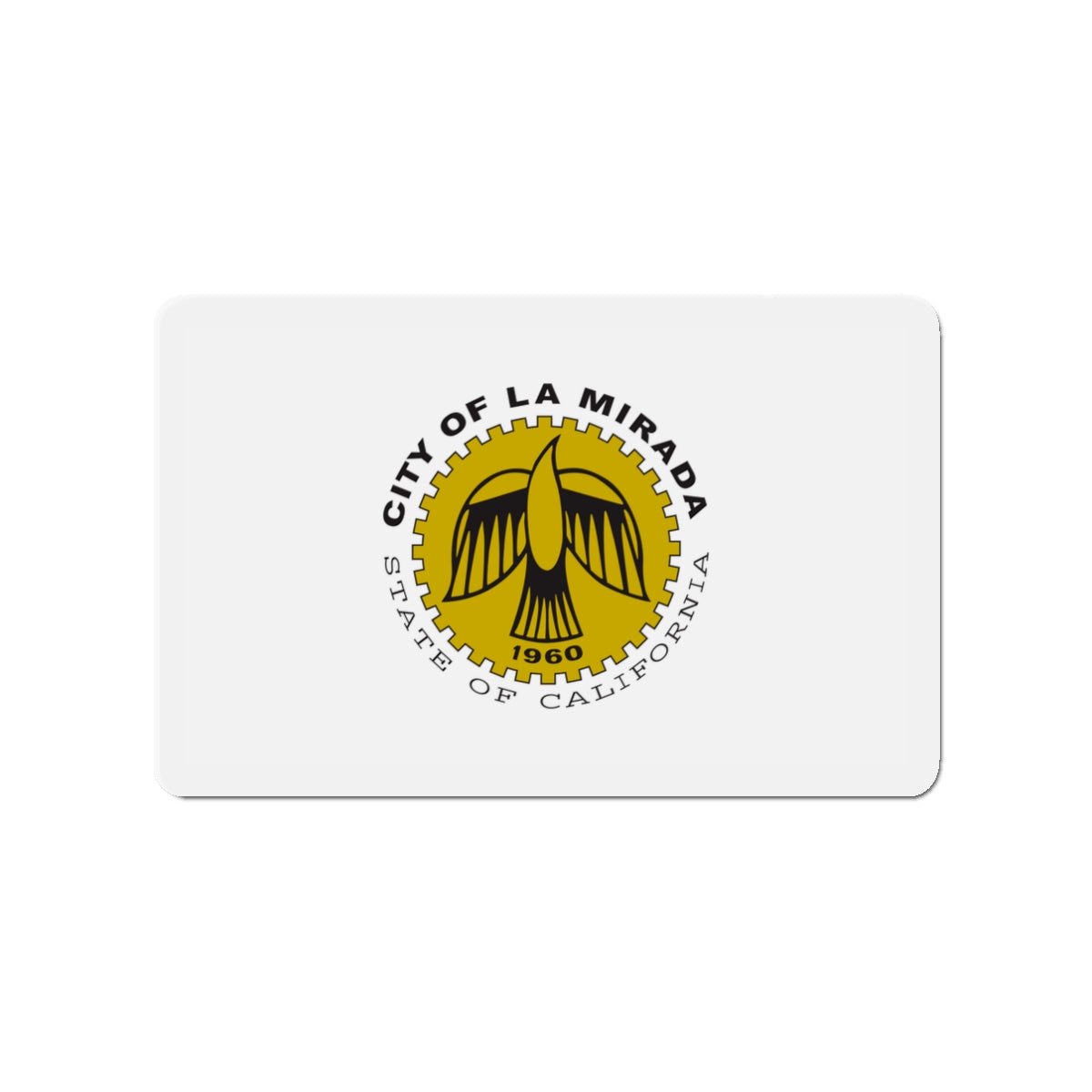 Flag of La Mirada California - Die-Cut Magnet-3" x 3"-The Sticker Space