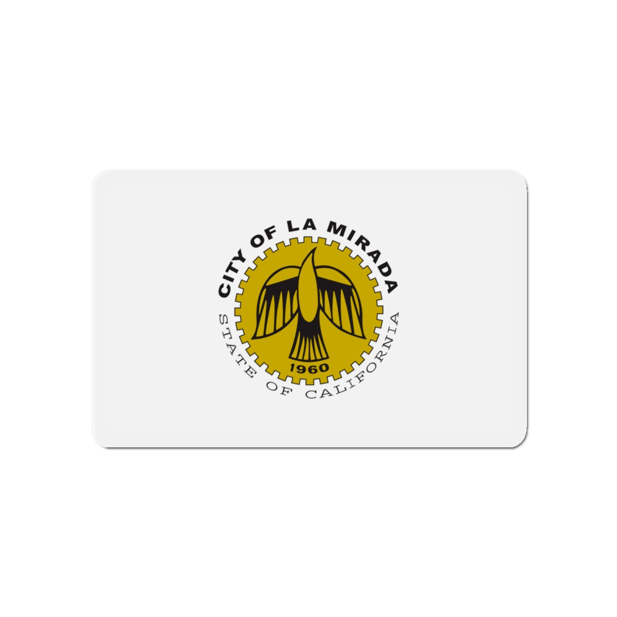 Flag of La Mirada California - Die-Cut Magnet-4" x 4"-The Sticker Space