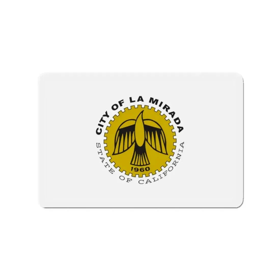 Flag of La Mirada California - Refrigerator Magnet 2 Inch - The Sticker Space
