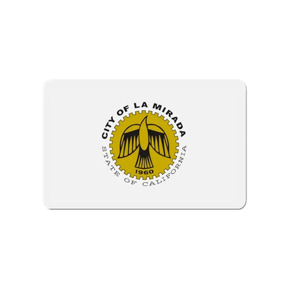 Flag of La Mirada California - Refrigerator Magnet 4 Inch - The Sticker Space