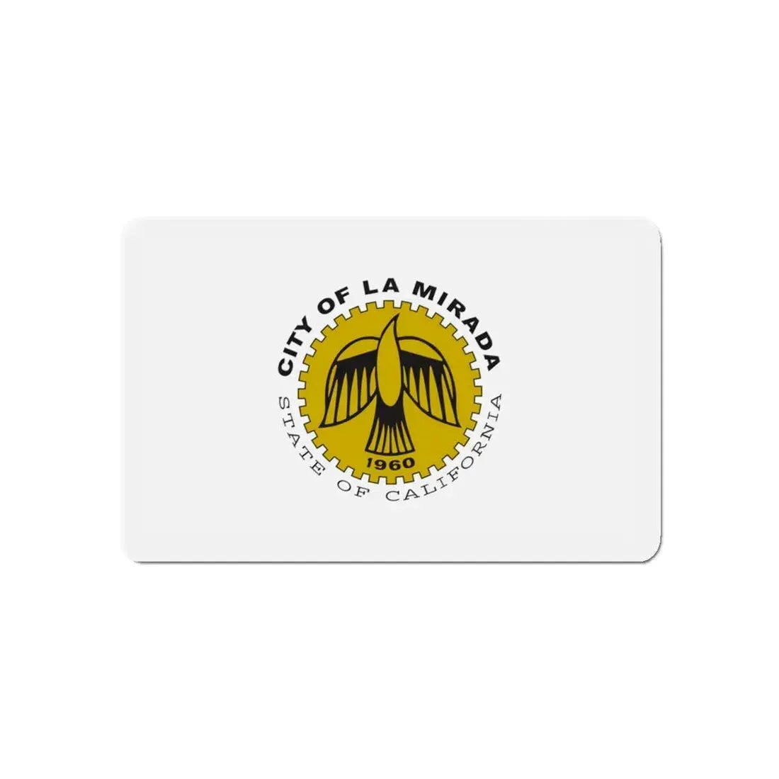 Flag of La Mirada California - Refrigerator Magnet 5 Inch - The Sticker Space