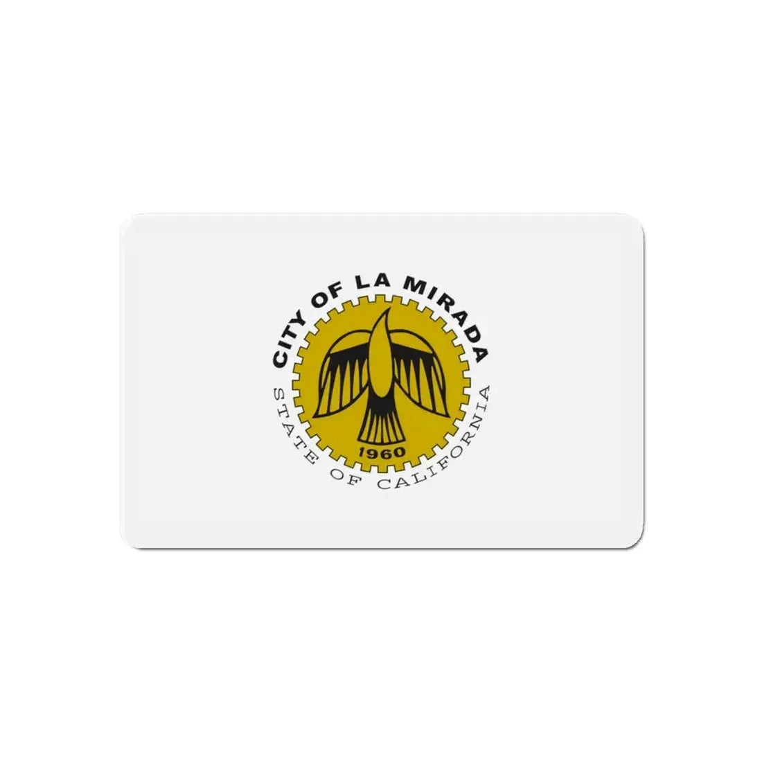 Flag of La Mirada California - Refrigerator Magnet 6 Inch - The Sticker Space