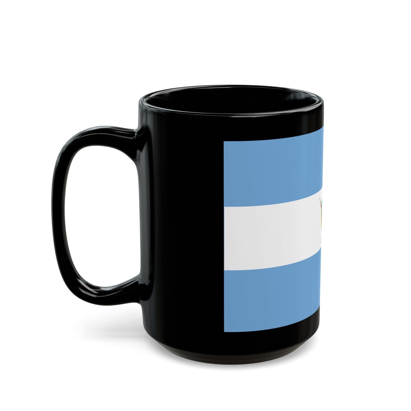 Flag of La Pampa Province Argentina - Black Coffee Mug-The Sticker Space