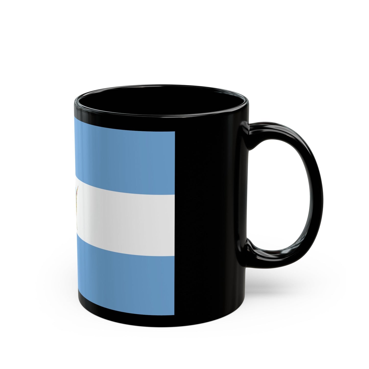 Flag of La Pampa Province Argentina - Black Coffee Mug-The Sticker Space