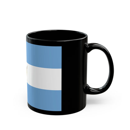 Flag of La Pampa Province Argentina - Black Coffee Mug-The Sticker Space