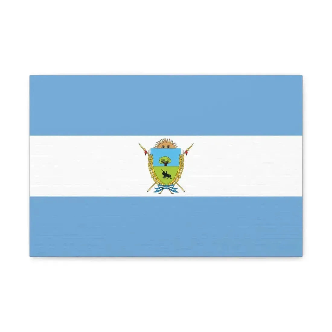 Flag of La Pampa Province Argentina - Canvas Wall Art 18″ x 12″ 1.25" - The Sticker Space