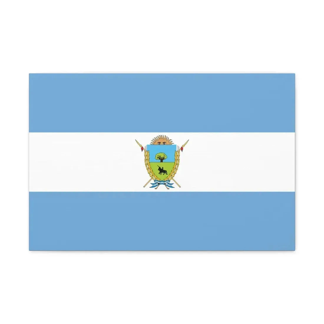 Flag of La Pampa Province Argentina - Canvas Wall Art 24″ x 16″ 1.25" - The Sticker Space