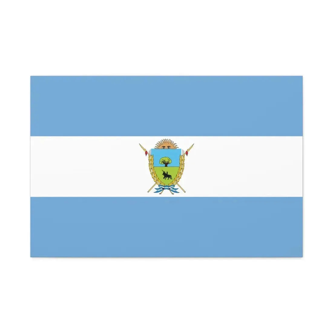 Flag of La Pampa Province Argentina - Canvas Wall Art 36" x 24" 1.25" - The Sticker Space