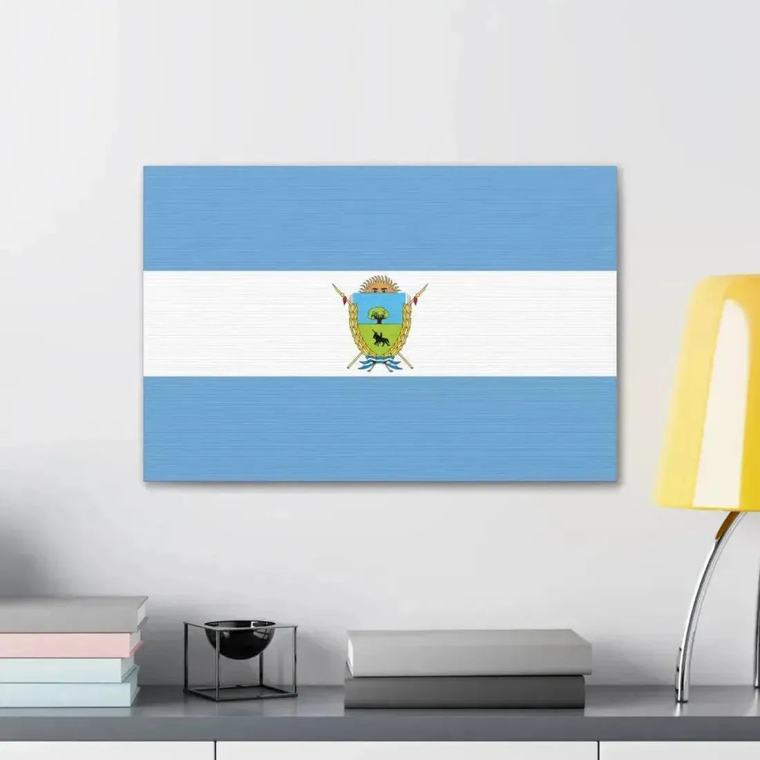 Flag of La Pampa Province Argentina - Canvas Wall Art - The Sticker Space