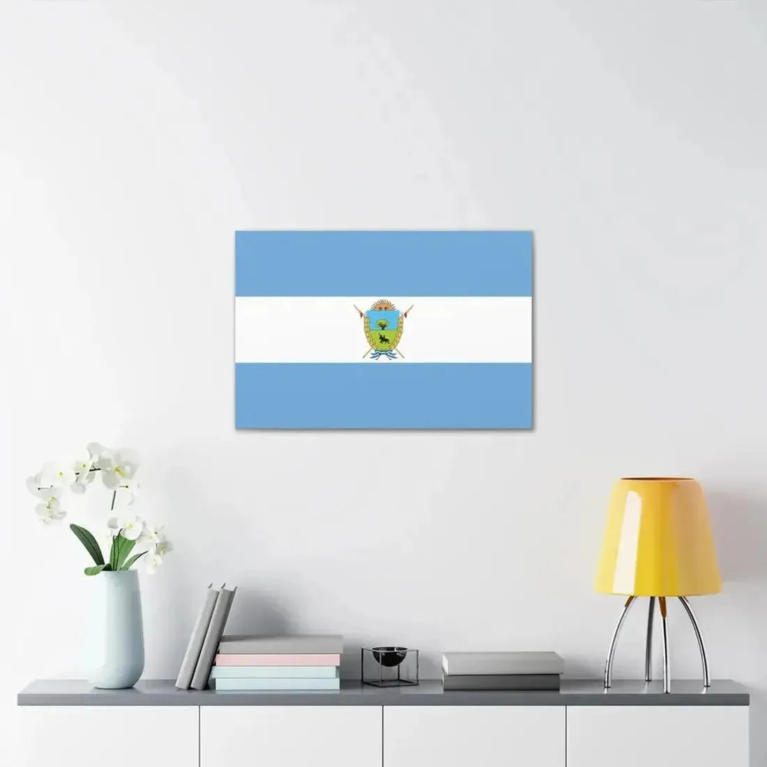 Flag of La Pampa Province Argentina - Canvas Wall Art - The Sticker Space