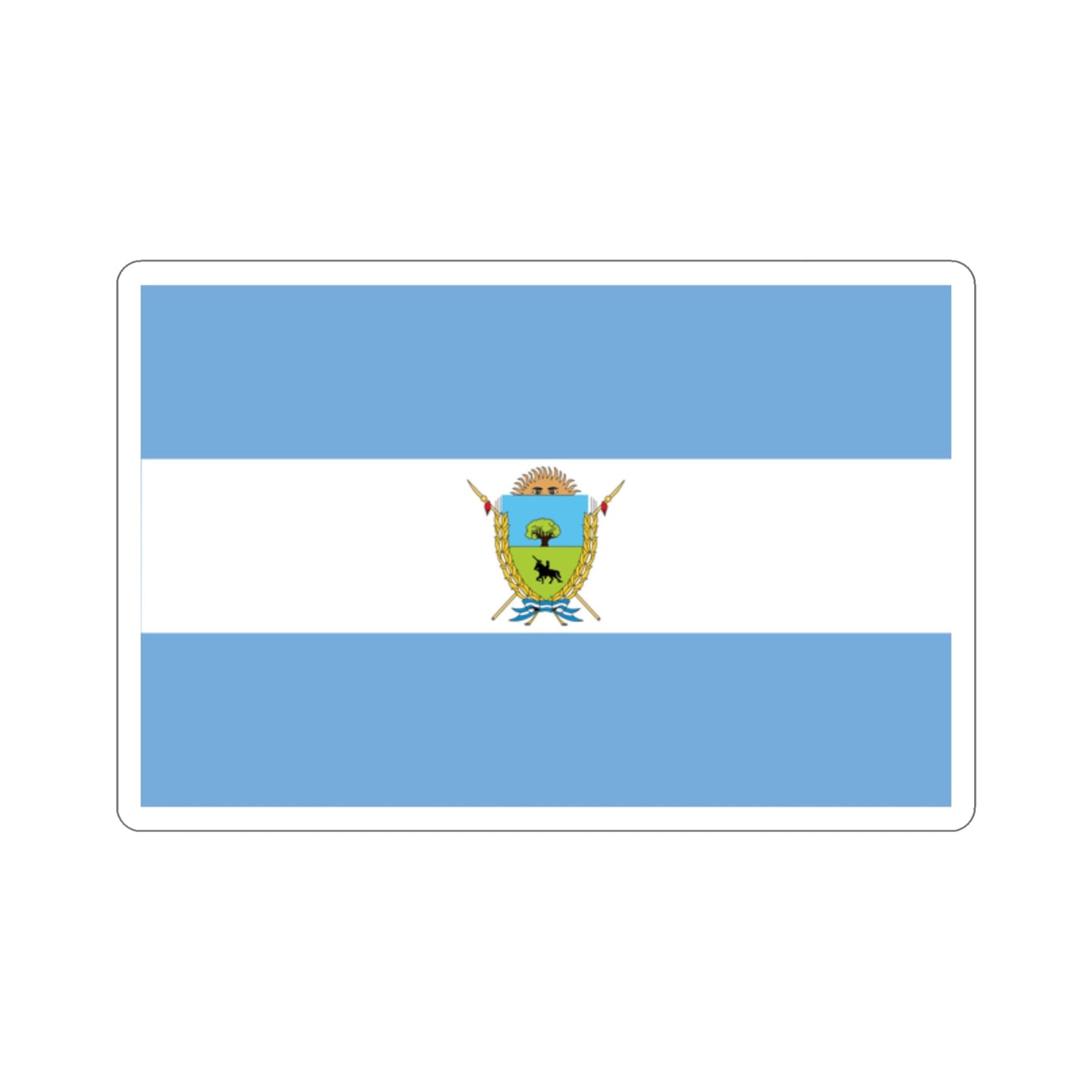 Flag of La Pampa Province Argentina STICKER Vinyl Die-Cut Decal-2 Inch-The Sticker Space