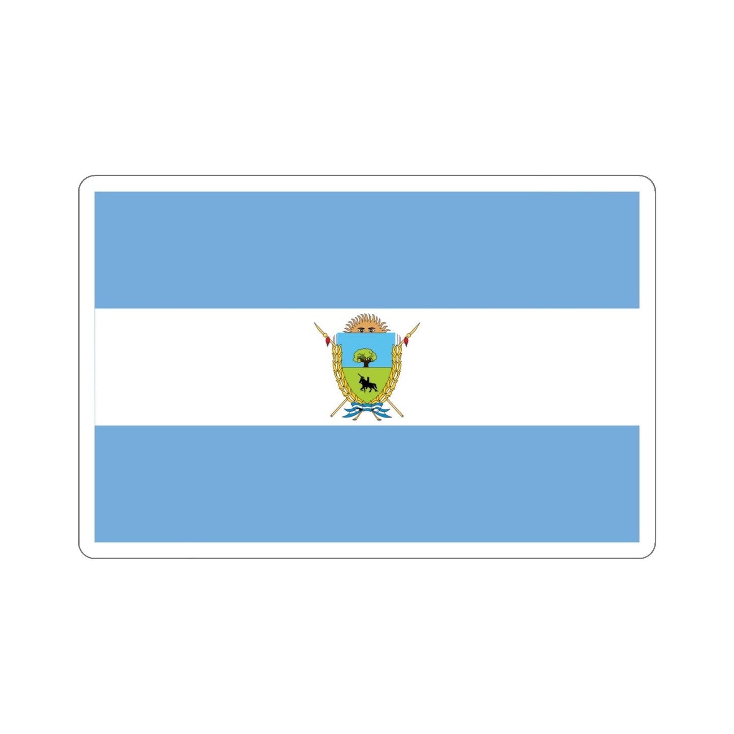 Flag of La Pampa Province Argentina STICKER Vinyl Die-Cut Decal-4 Inch-The Sticker Space