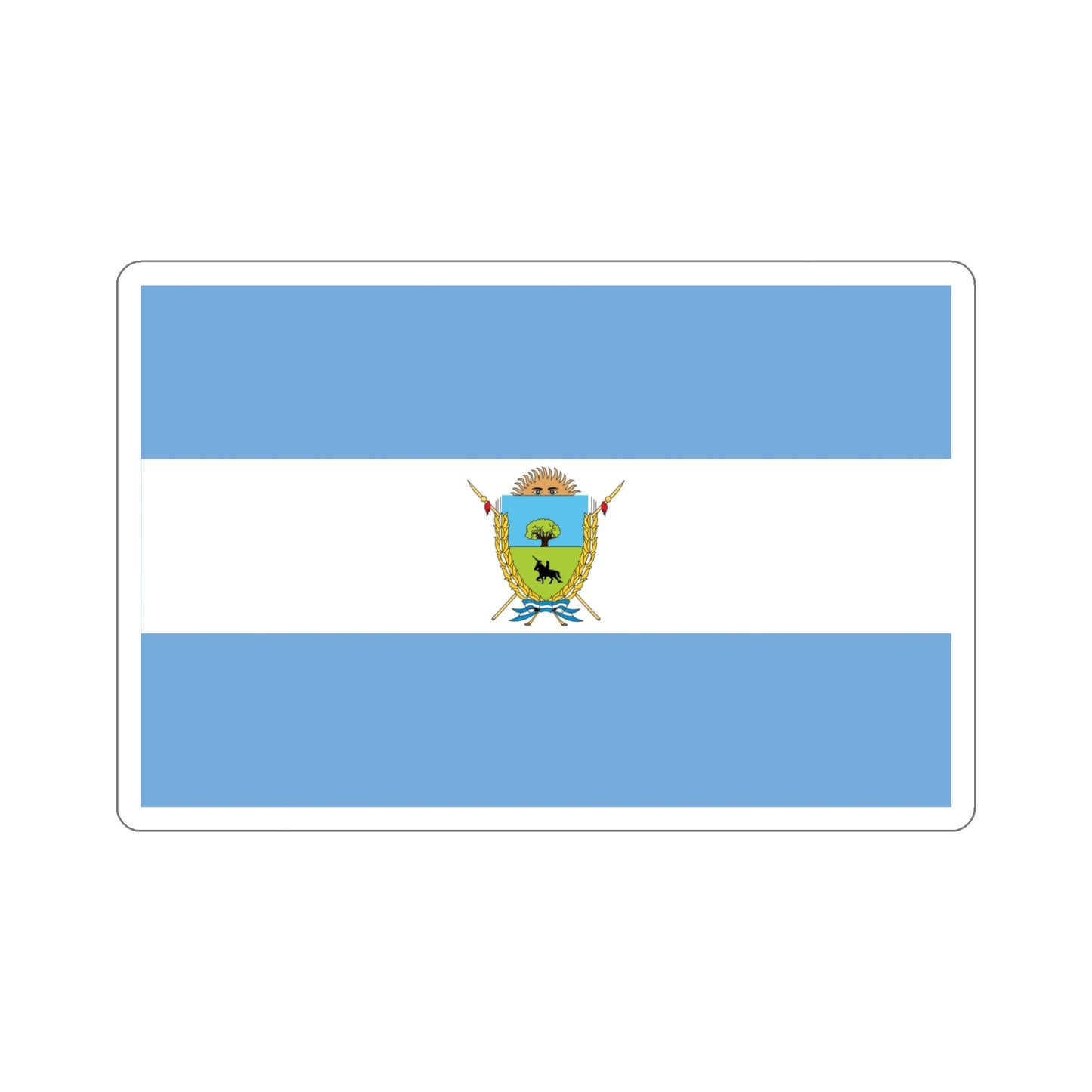 Flag of La Pampa Province Argentina STICKER Vinyl Die-Cut Decal-5 Inch-The Sticker Space