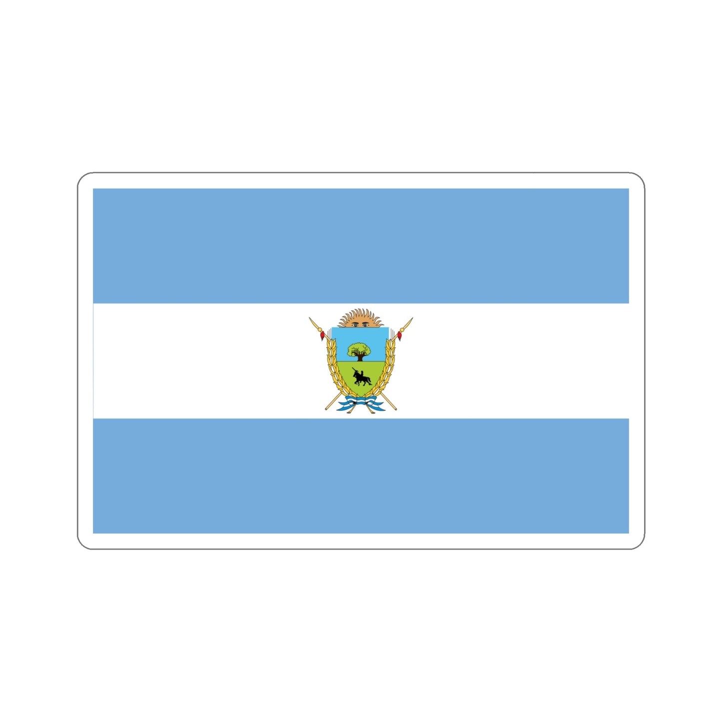 Flag of La Pampa Province Argentina STICKER Vinyl Die-Cut Decal-6 Inch-The Sticker Space