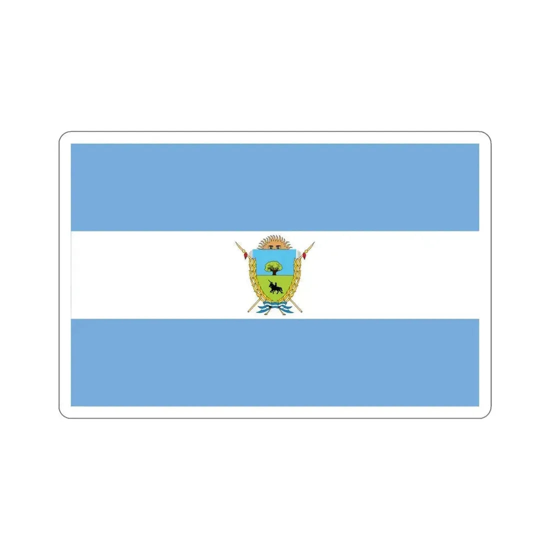 Flag of La Pampa Province Argentina STICKER Vinyl Die-Cut Decal 6 Inch - The Sticker Space