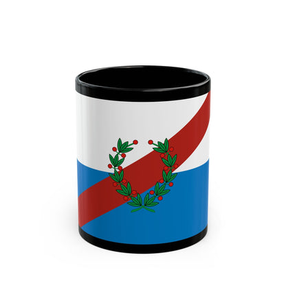 Flag of La Rioja Province Argentina - Black Coffee Mug-11oz-The Sticker Space