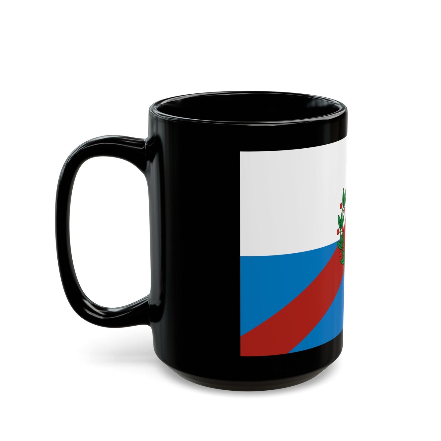 Flag of La Rioja Province Argentina - Black Coffee Mug-The Sticker Space