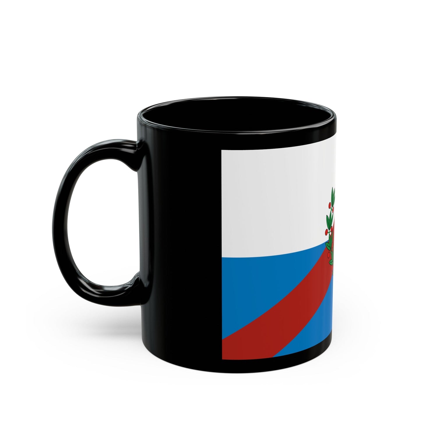 Flag of La Rioja Province Argentina - Black Coffee Mug-The Sticker Space