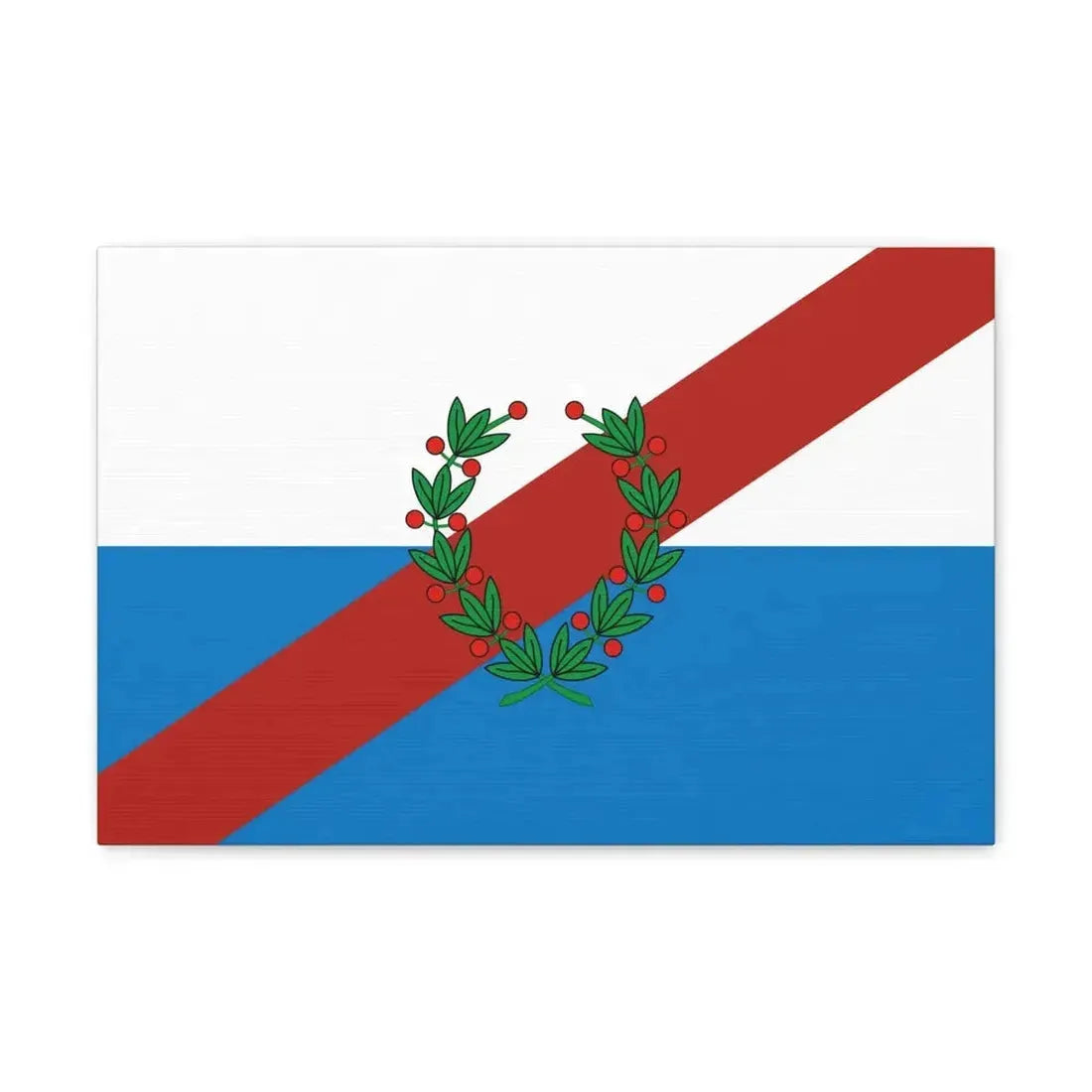 Flag of La Rioja Province Argentina - Canvas Wall Art 18″ x 12″ 1.25" - The Sticker Space