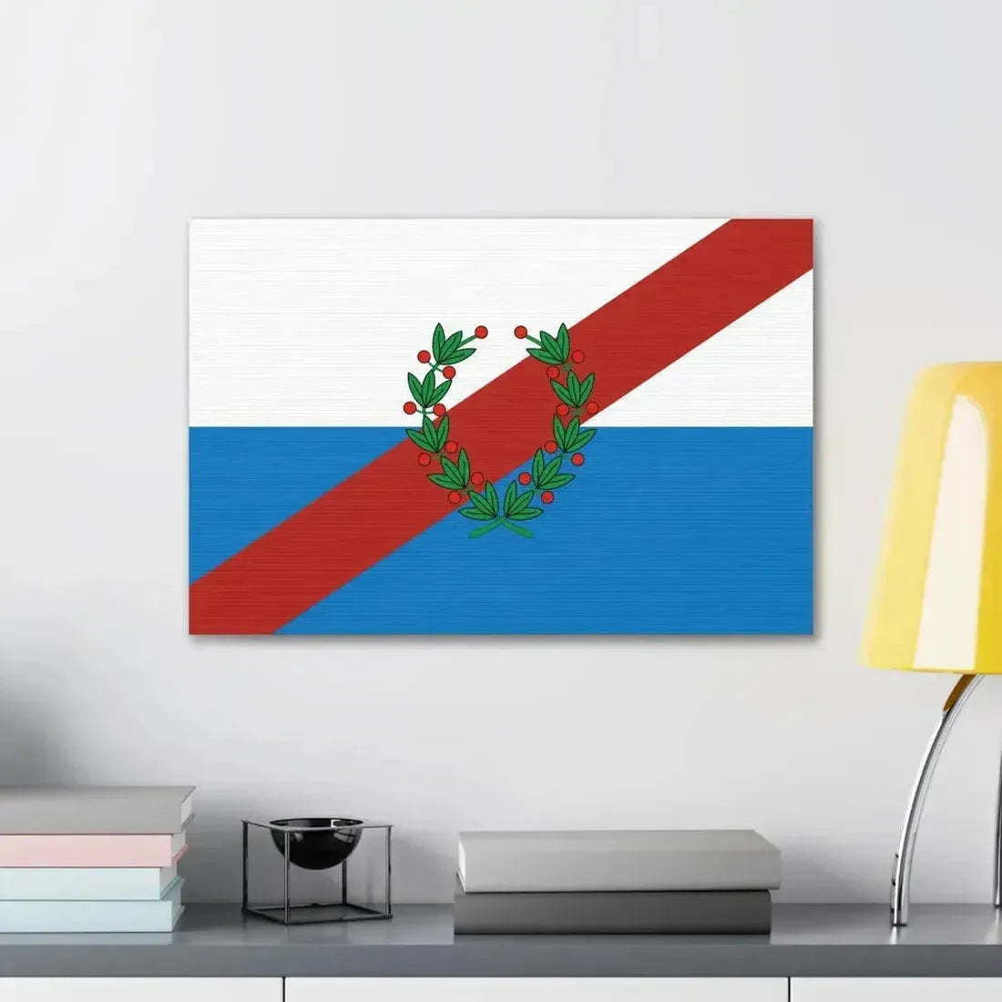 Flag of La Rioja Province Argentina - Canvas Wall Art - The Sticker Space
