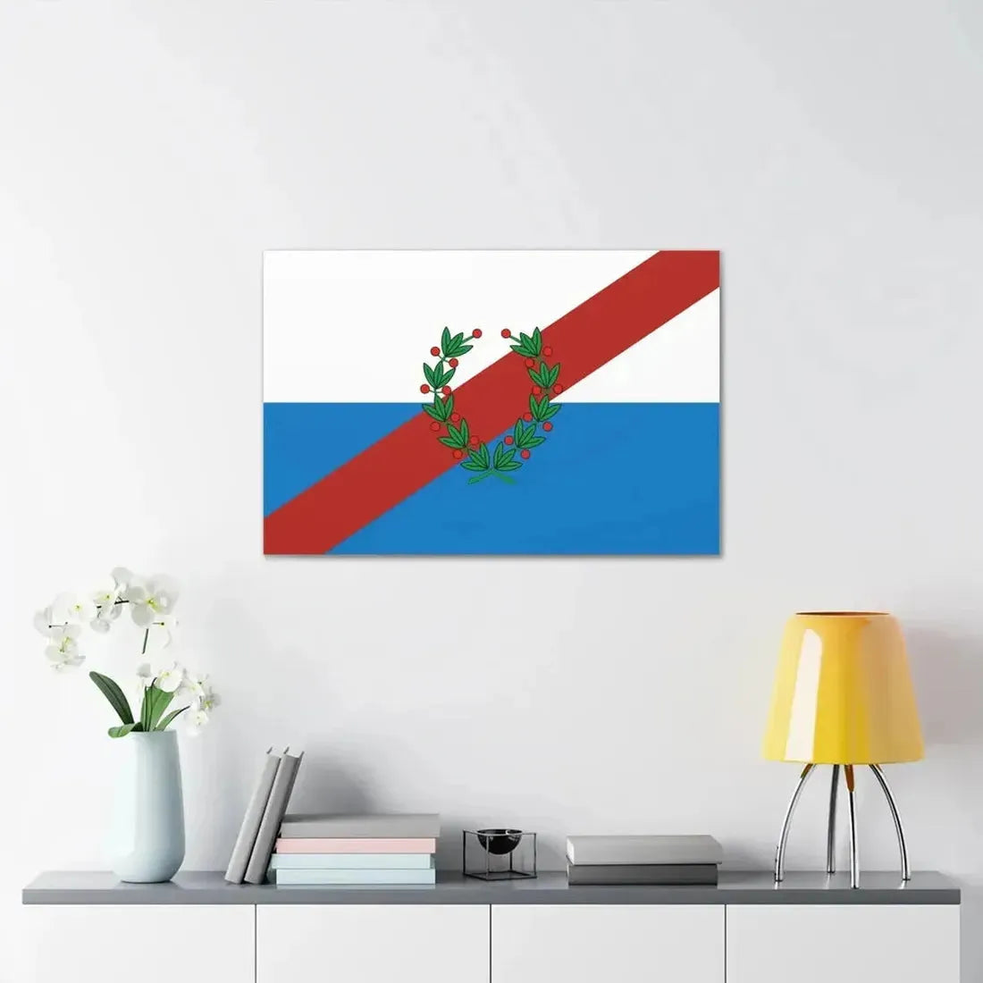 Flag of La Rioja Province Argentina - Canvas Wall Art - The Sticker Space