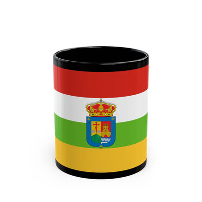 Flag of La Rioja Spain - Black Coffee Mug-11oz-The Sticker Space