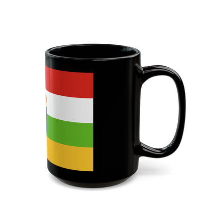 Flag of La Rioja Spain - Black Coffee Mug-The Sticker Space