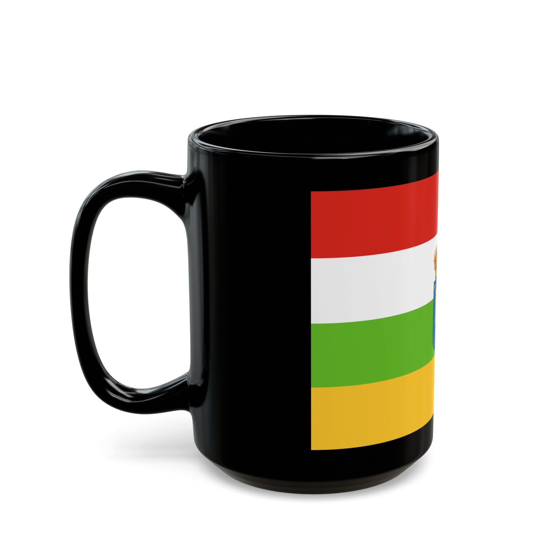 Flag of La Rioja Spain - Black Coffee Mug-The Sticker Space