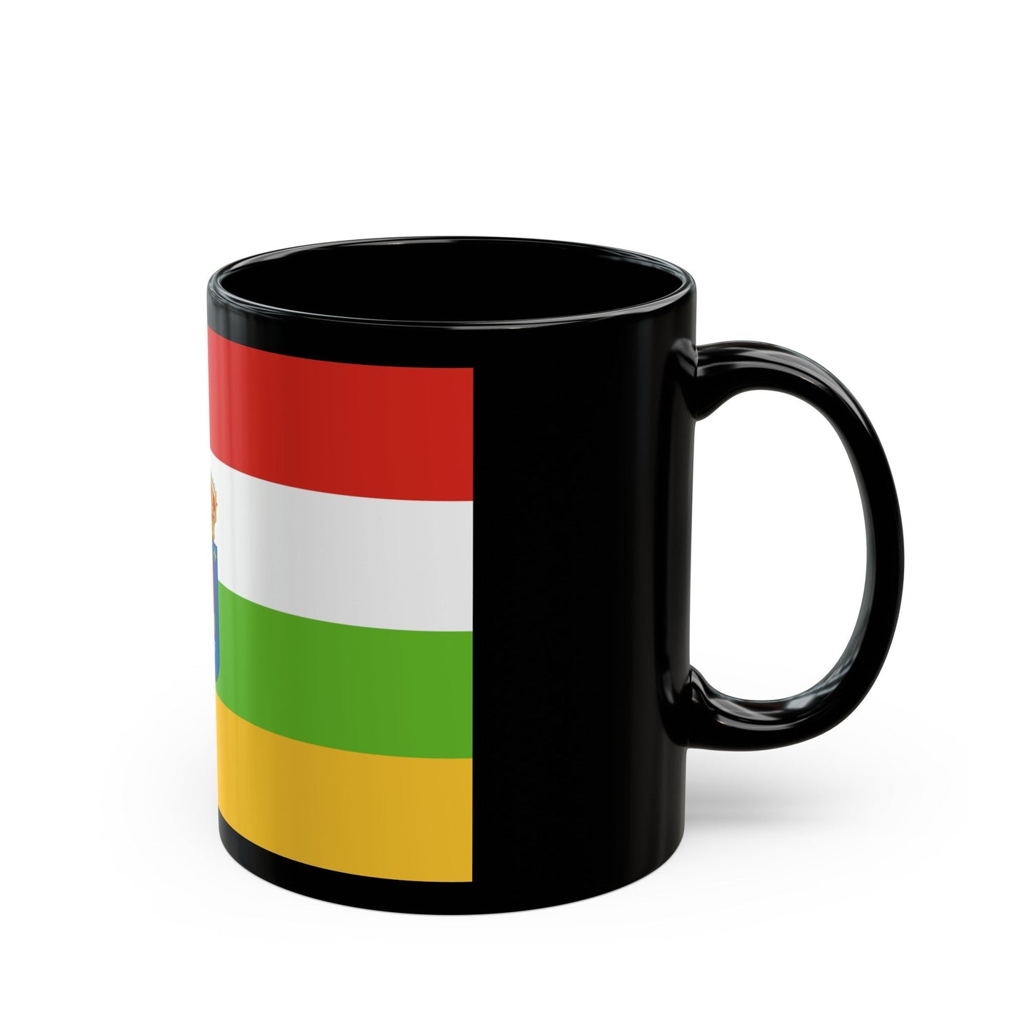 Flag of La Rioja Spain - Black Coffee Mug-The Sticker Space