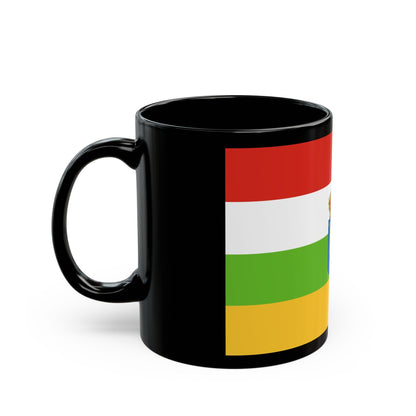 Flag of La Rioja Spain - Black Coffee Mug-The Sticker Space