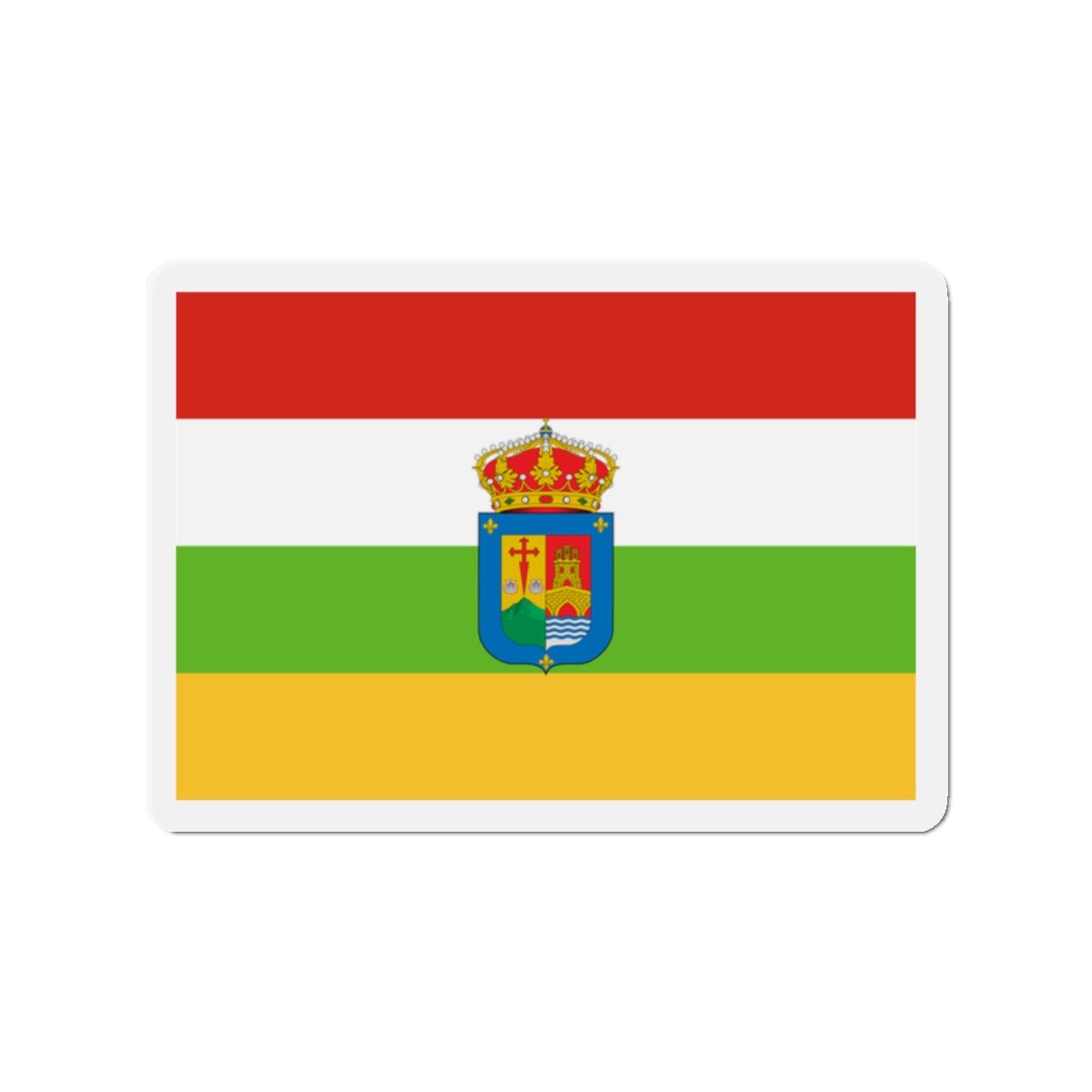 Flag of La Rioja Spain - Die-Cut Magnet-2" x 2"-The Sticker Space