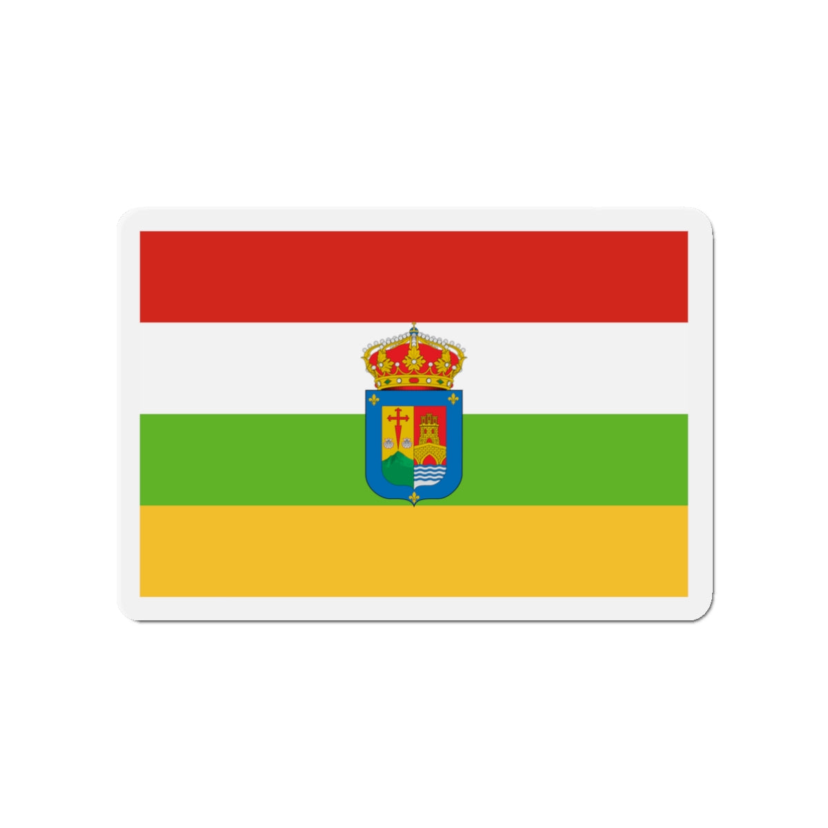 Flag of La Rioja Spain - Die-Cut Magnet-3" x 3"-The Sticker Space