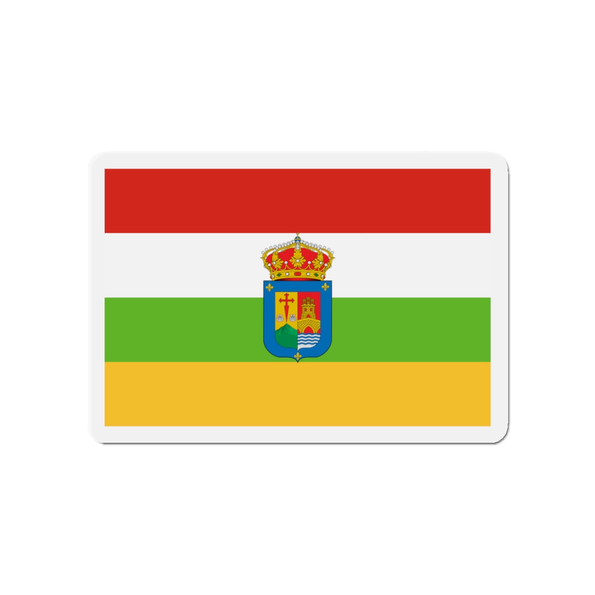 Flag of La Rioja Spain - Die-Cut Magnet-4" x 4"-The Sticker Space