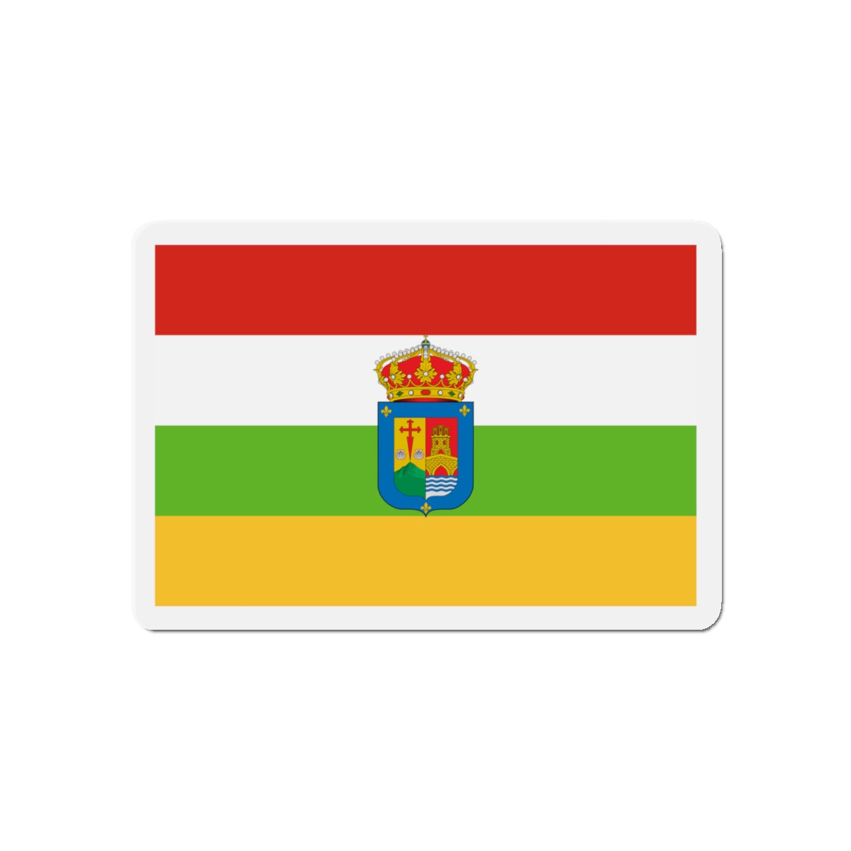 Flag of La Rioja Spain - Die-Cut Magnet-5" x 5"-The Sticker Space