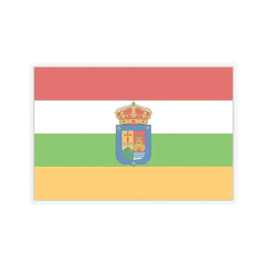 Flag of La Rioja Spain - STICKER Vinyl Kiss-Cut Decal 2 Inch Transparent - The Sticker Space