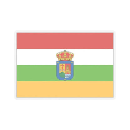 Flag of La Rioja Spain - STICKER Vinyl Kiss-Cut Decal 2 Inch Transparent - The Sticker Space