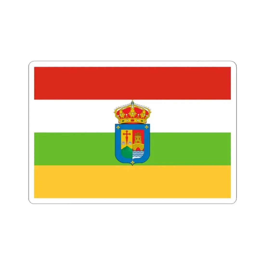 Flag of La Rioja Spain - STICKER Vinyl Kiss-Cut Decal 2 Inch White - The Sticker Space