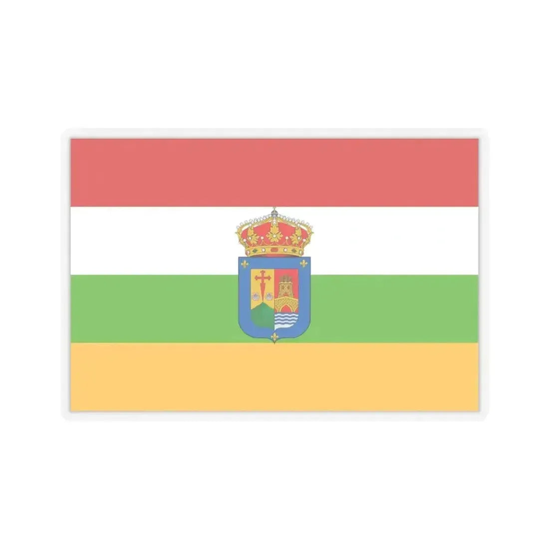 Flag of La Rioja Spain - STICKER Vinyl Kiss-Cut Decal 3 Inch Transparent - The Sticker Space