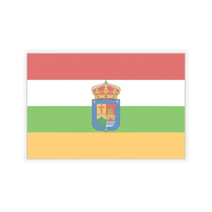Flag of La Rioja Spain - STICKER Vinyl Kiss-Cut Decal 3 Inch Transparent - The Sticker Space