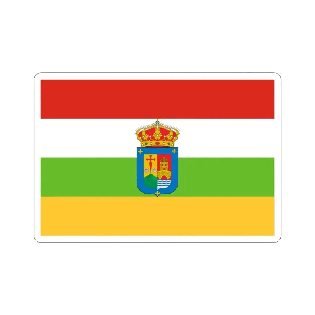Flag of La Rioja Spain - STICKER Vinyl Kiss-Cut Decal 3 Inch White - The Sticker Space