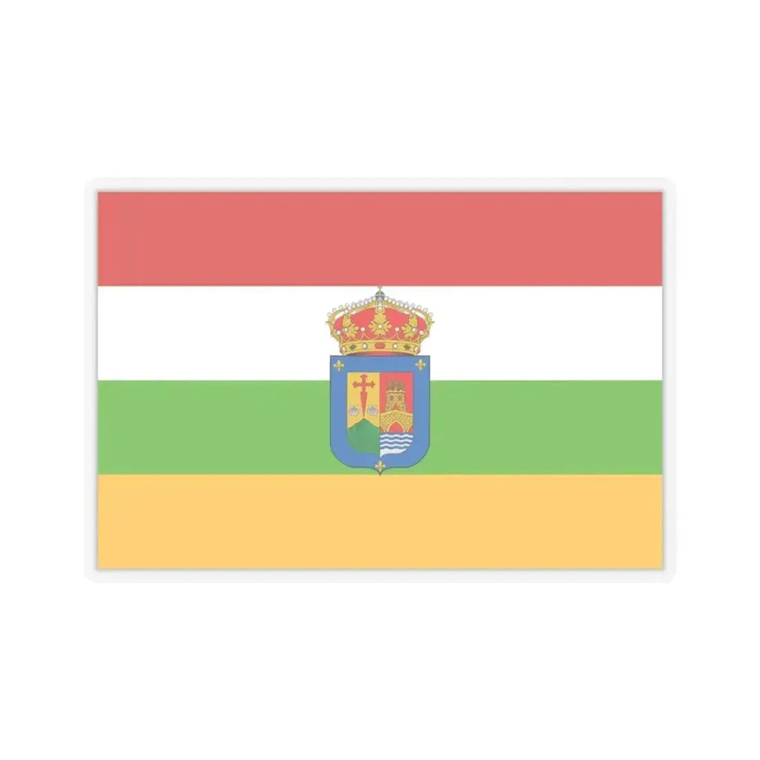 Flag of La Rioja Spain - STICKER Vinyl Kiss-Cut Decal 4 Inch Transparent - The Sticker Space