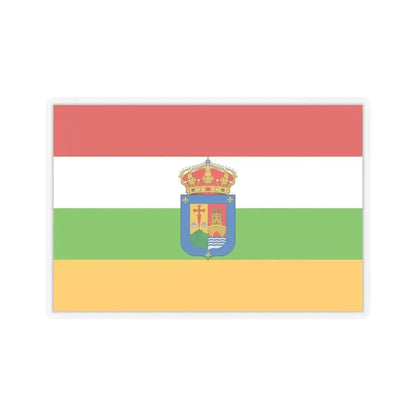 Flag of La Rioja Spain - STICKER Vinyl Kiss-Cut Decal 4 Inch Transparent - The Sticker Space