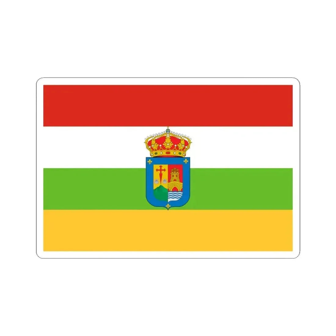 Flag of La Rioja Spain - STICKER Vinyl Kiss-Cut Decal 4 Inch White - The Sticker Space