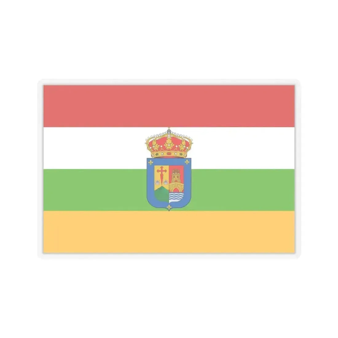 Flag of La Rioja Spain - STICKER Vinyl Kiss-Cut Decal 6 Inch Transparent - The Sticker Space